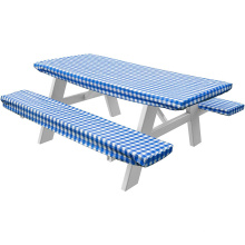 Couvre-bancs élastiques étanches à la nappe de pique-nique pour le patio du parc à manger en camping